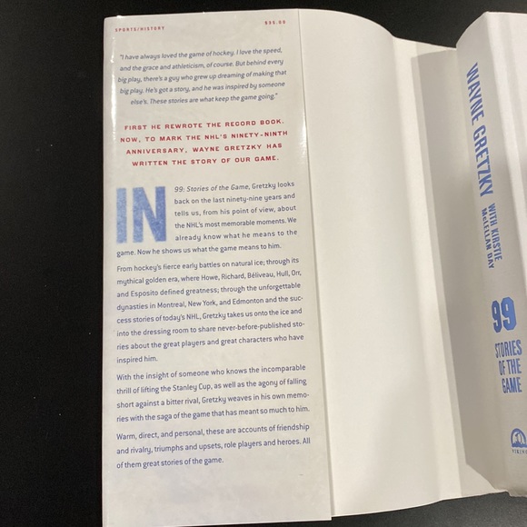 99: Stories of the Game by Wayne Gretzky - Hardcover Novel - Picture 6 of 11
